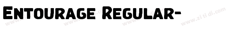 Entourage Regular字体转换